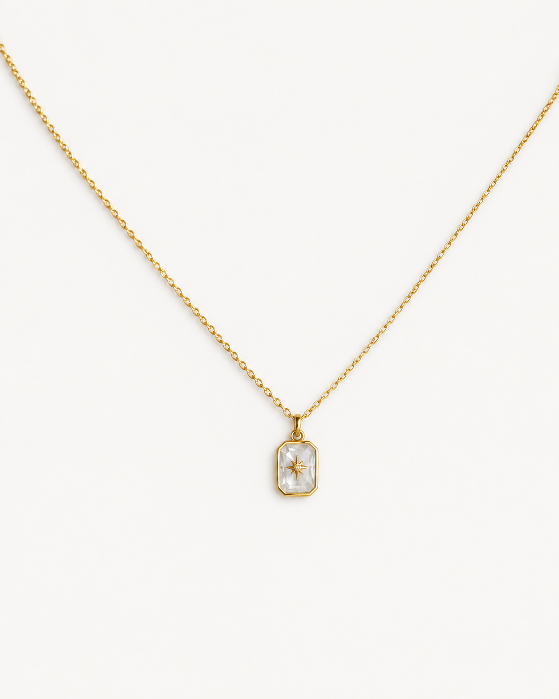 Geburtsstein-Kette 18K-Vergoldung