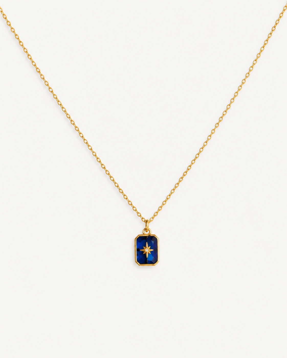 Geburtsstein-Kette 18K-Vergoldung