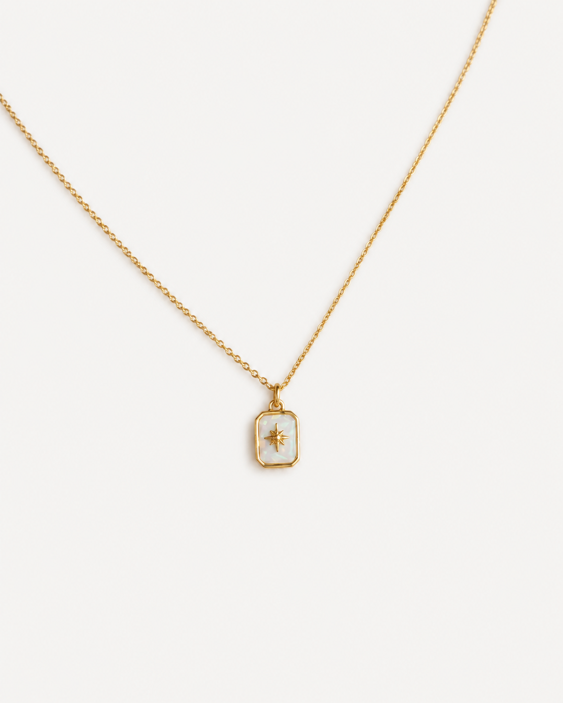 Geburtsstein-Kette 18K-Vergoldung