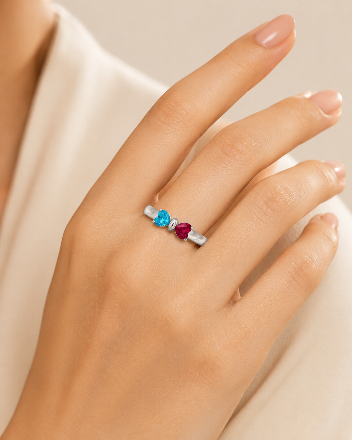 Partner-Ring Edelstahl