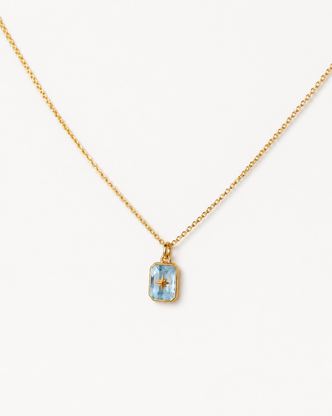 Geburtsstein-Kette 18K-Vergoldung